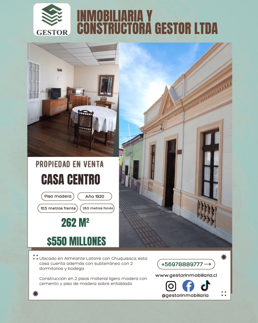 Casa en venta Almirante&nbsp;Latorre